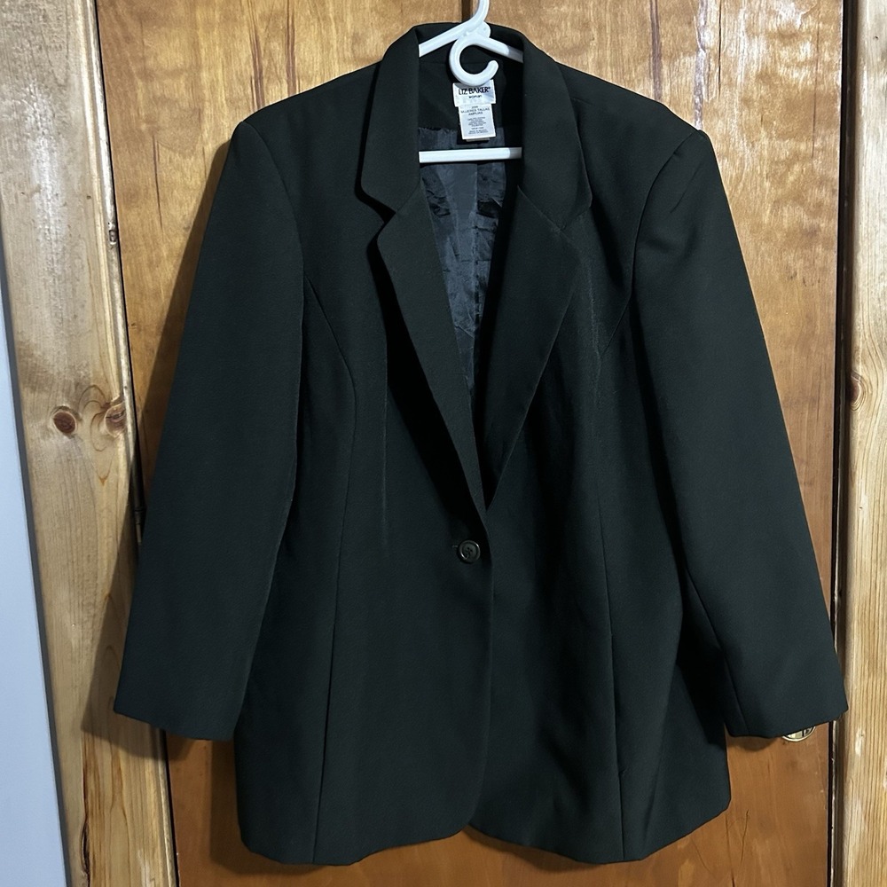 Green Liz Baker Single Breasted Blazer Sz 20W